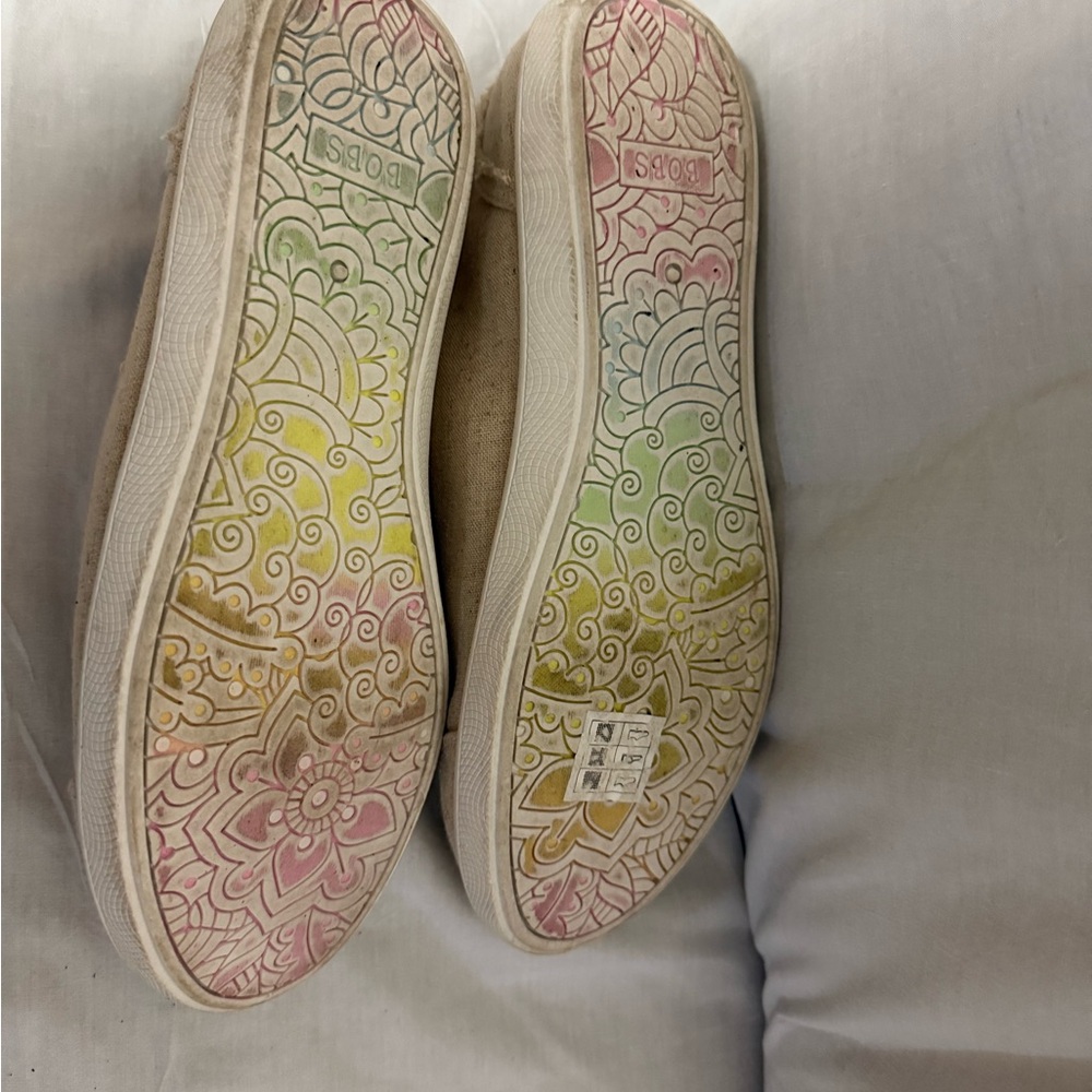 Skechers BOBS Beige Casual Shoes - Picture 12 of 12
